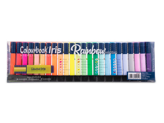 COLOURBOOK - Set 24 Evidenziatori Iris Rainbow Selection