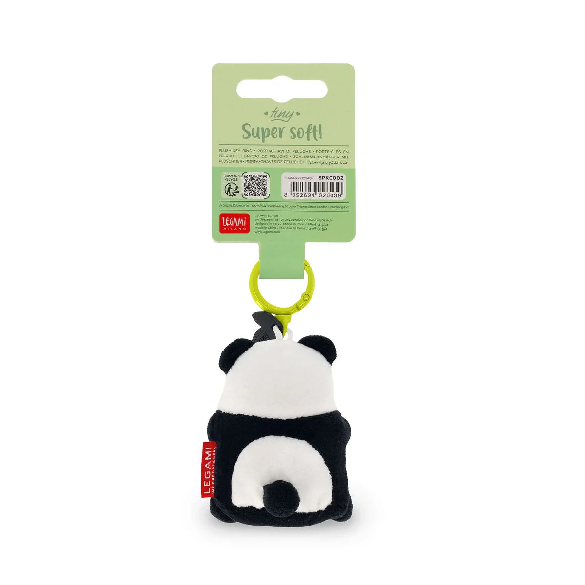LEGAMI - Portachiavi Di Peluche Panda Tiny Super Soft!