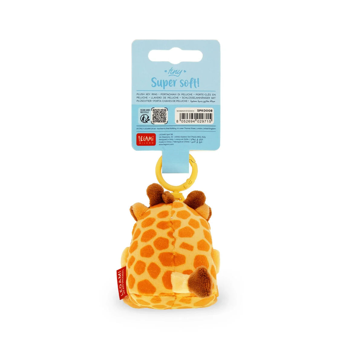 LEGAMI - Portachiavi Di Peluche Giraffe Tiny Super Soft!