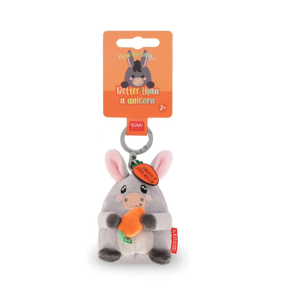 LEGAMI - Portachiavi Di Peluche Donkey Tiny Super Soft!