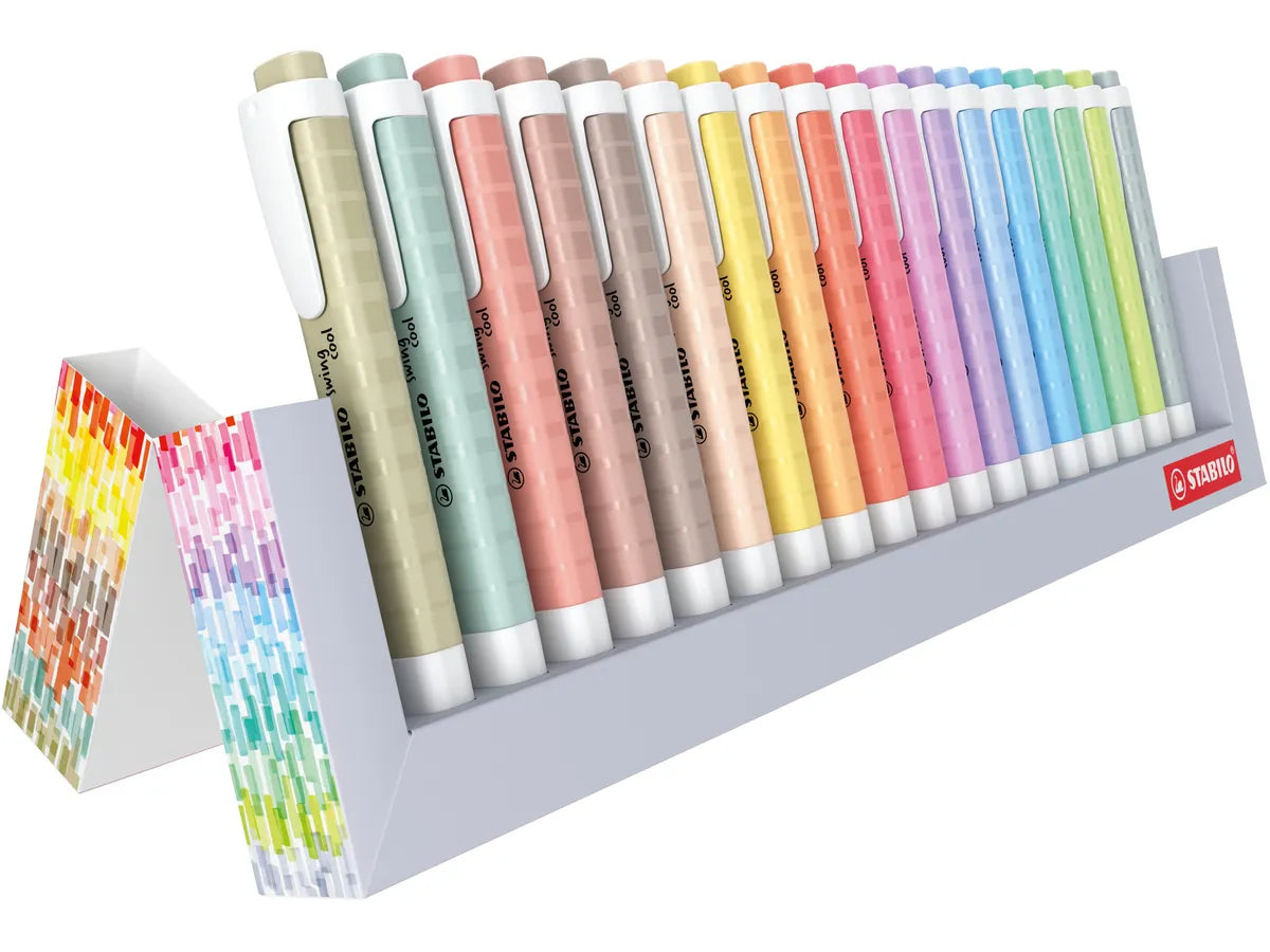 STABILO SWING COOL DESKSET - 6 Nature + 12 Pastel