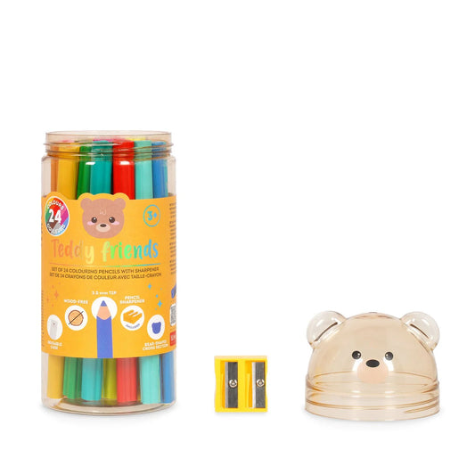 LEGAMI -Teddy Friends Set di 24 Matite Colorate
