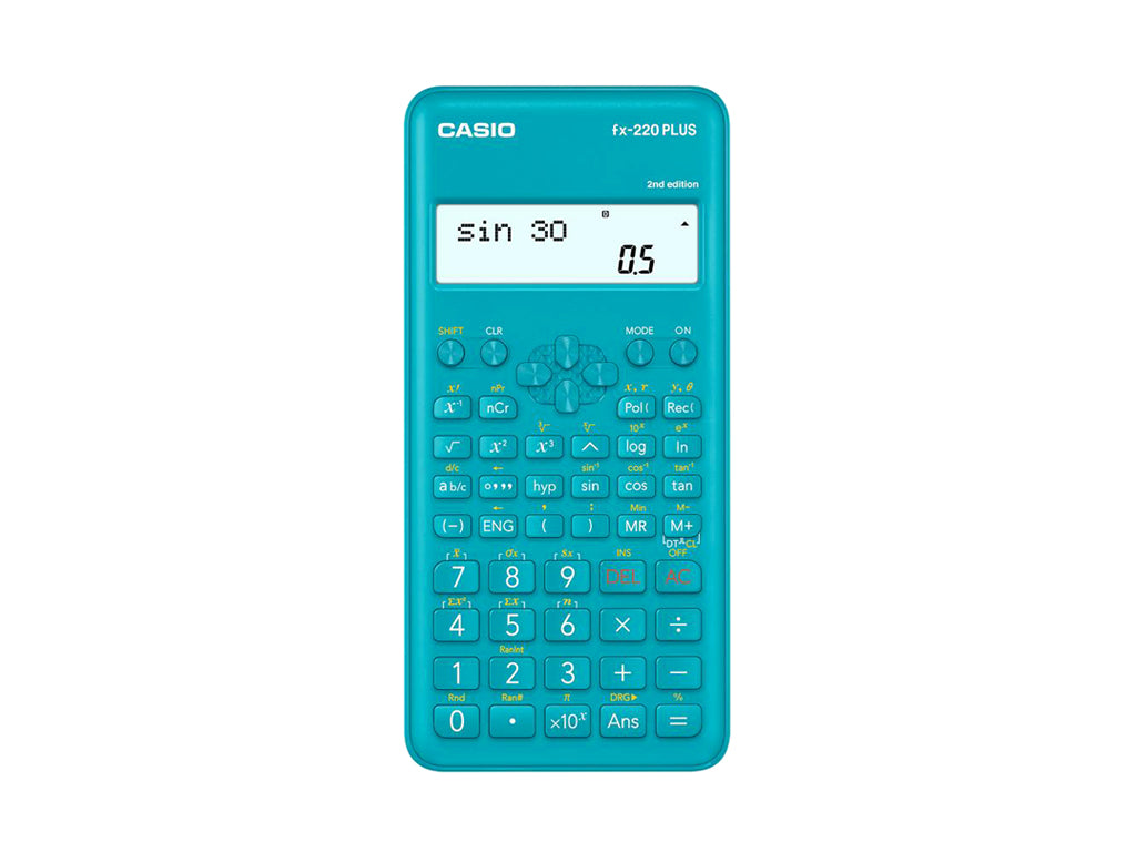 CALCOLATRICE CASIO FX-220 PLUS - Colore Azzurro
