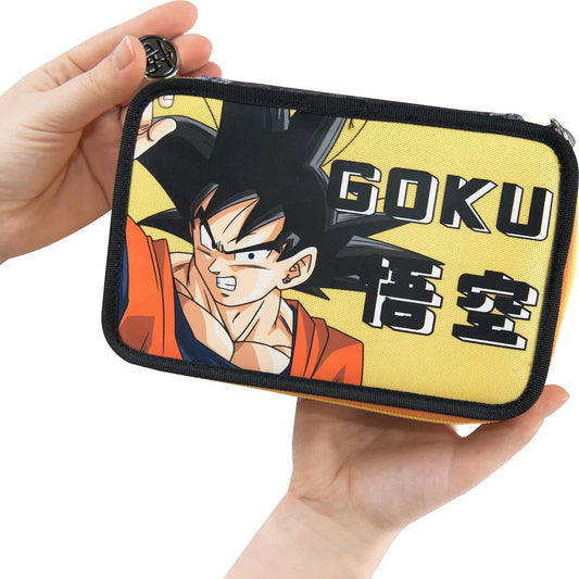 DRAGON BALL - Astuccio 3 Zip Giallo