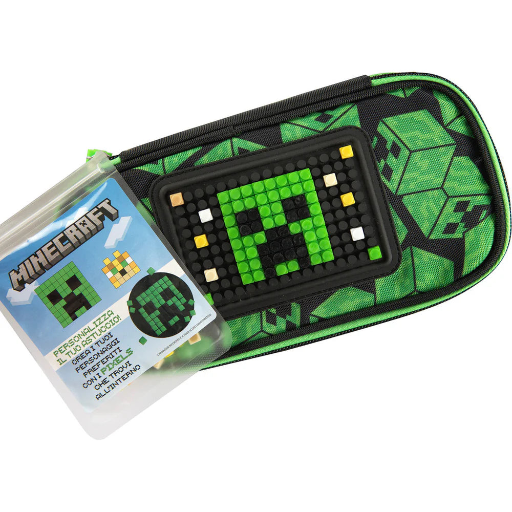 MINECRAFT - Astuccio ovale Verde/Nero