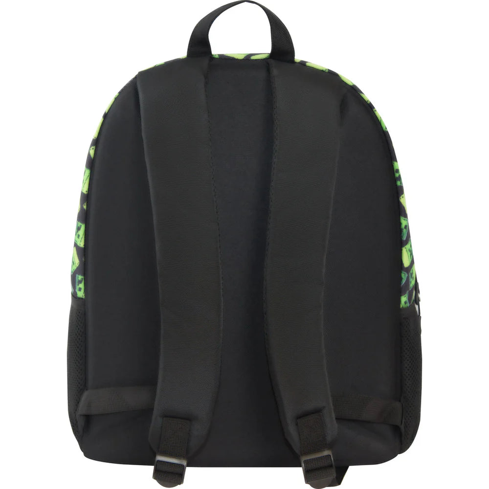 MINECRAFT - Zaino Organizzato Nero/Verde