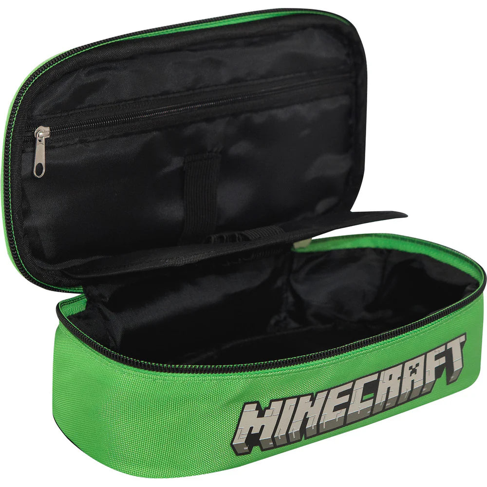 MINECRAFT - Astuccio ovale Verde/Nero