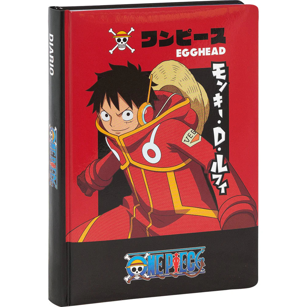 ONE PIECE - Diario 12 Mesi 2025/2026 Rosso