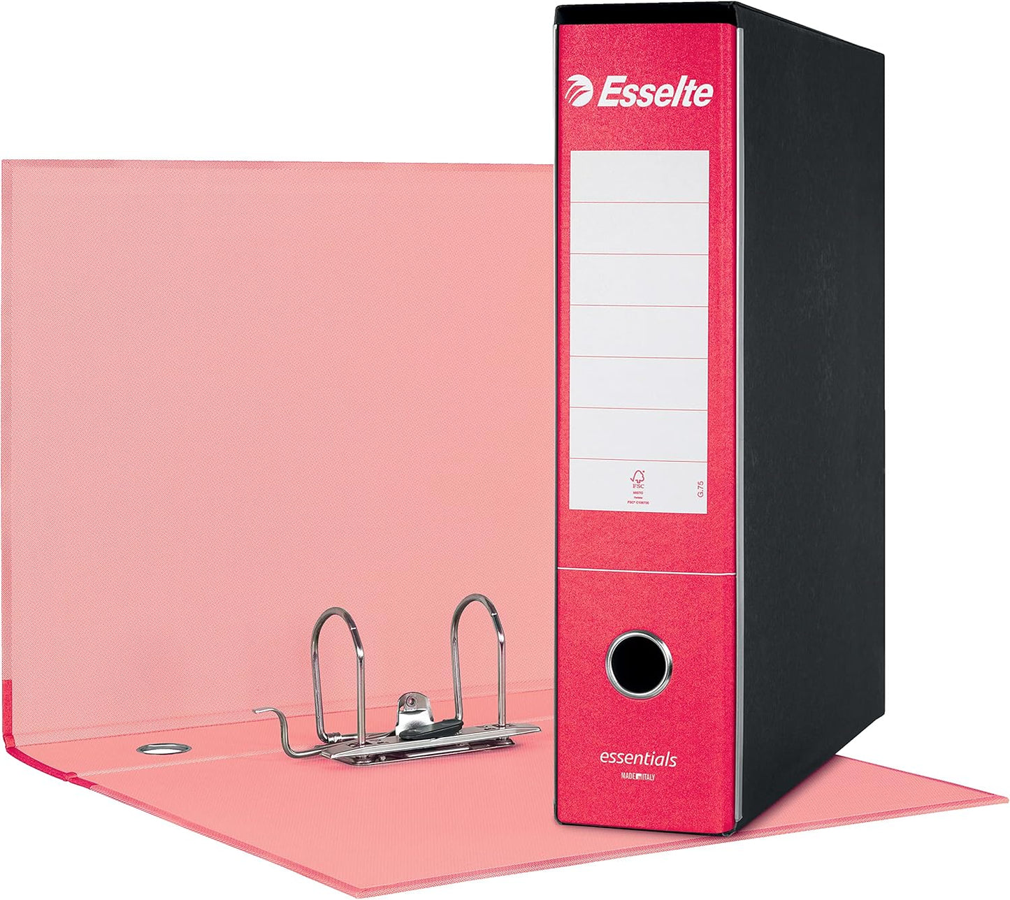 REGISTRATORE A LEVA ESSELTE G75 - A4 Con Custodia Nera