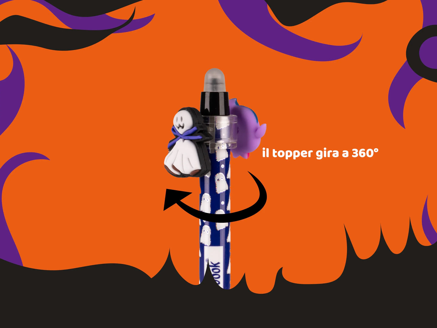 COLOURBOOK - Penna Gel Cancellabile Twist Halloween