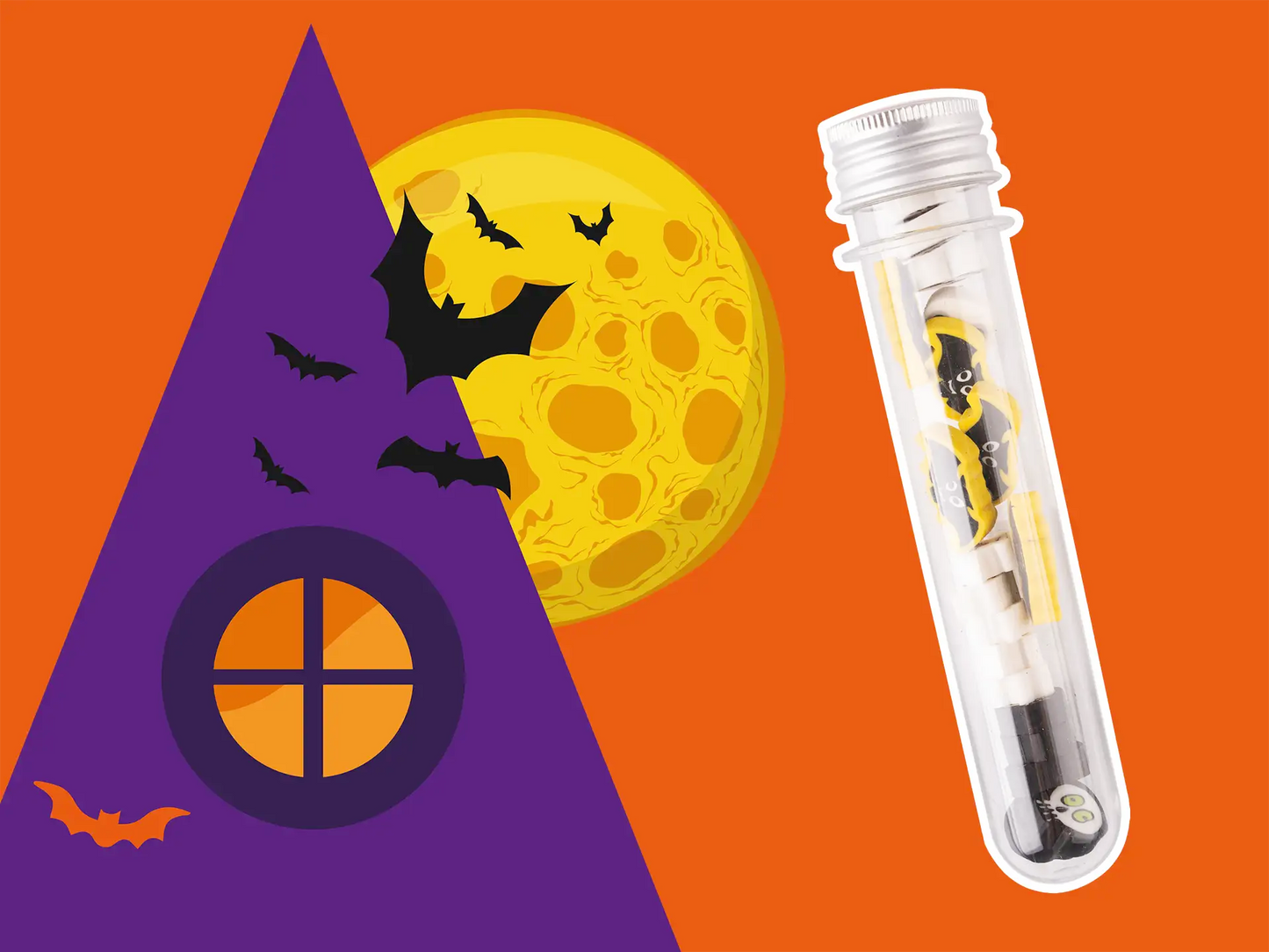 COLOURBOOK - Set Gomme Per Cancellare Halloween