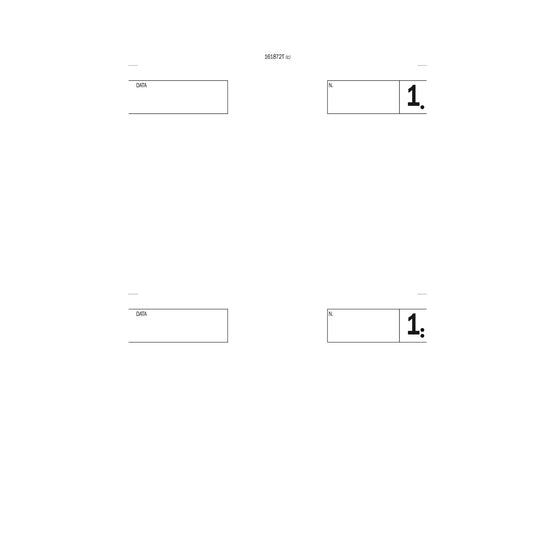 BLOCCO COMANDE A 2 TAGLIANDI 161872T - Duplice Copia Confezione Da 5 Pz
