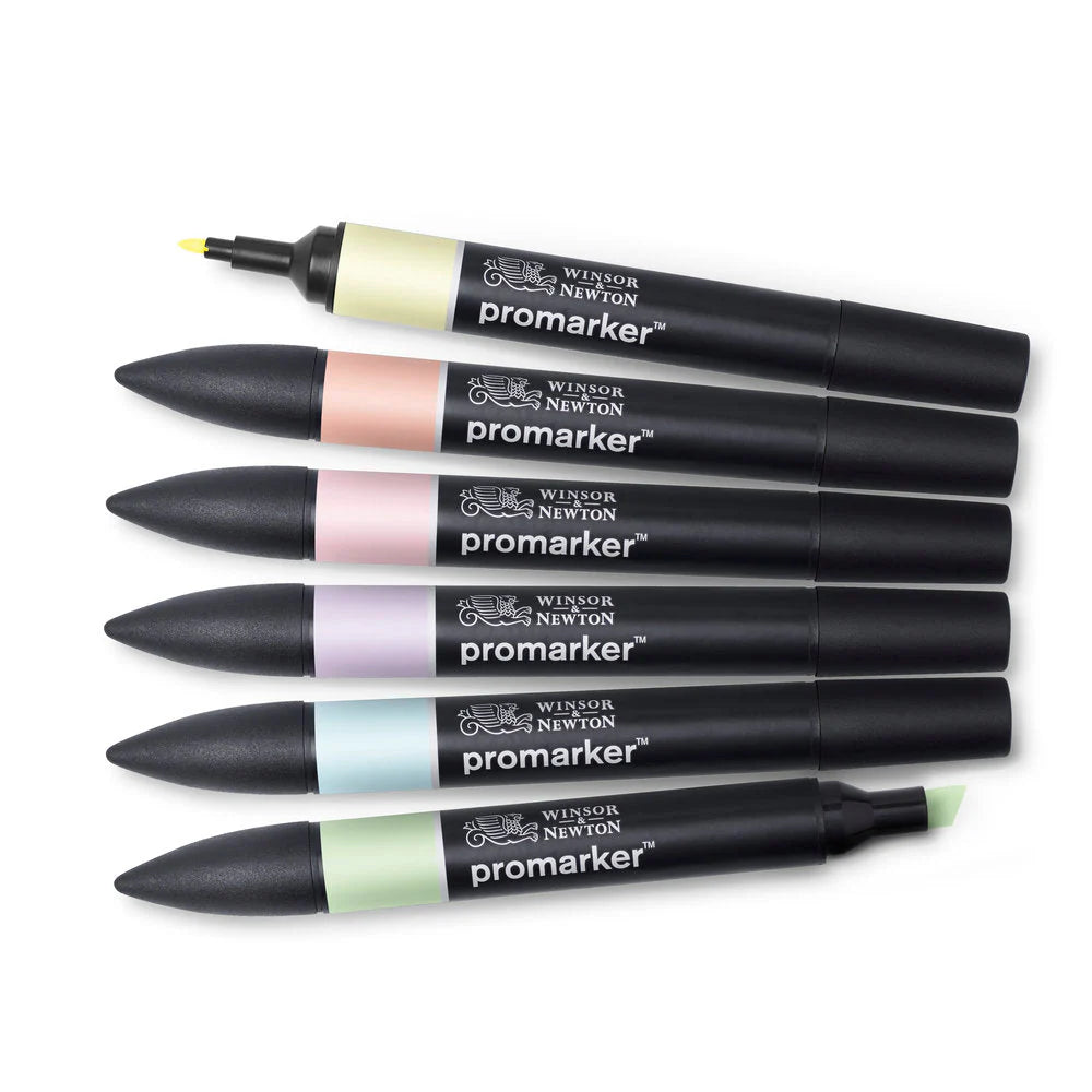 WINSOR & NEWTON PROMARKER - Pastel Tones 6 Pz