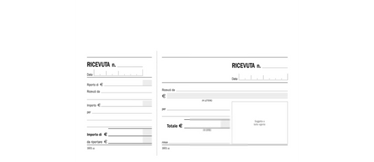 BLOCCO RICEVUTE GENERICHE MADRE-FIGLIA 1601