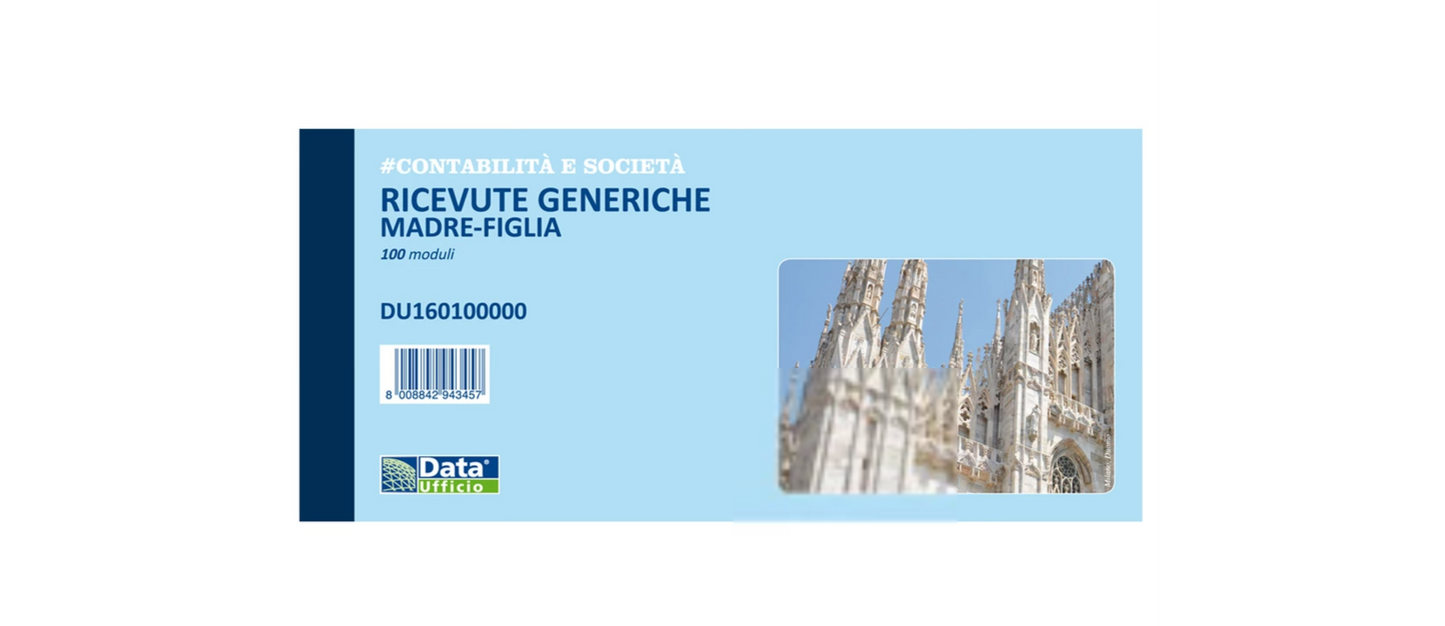 BLOCCO RICEVUTE GENERICHE MADRE-FIGLIA 1601