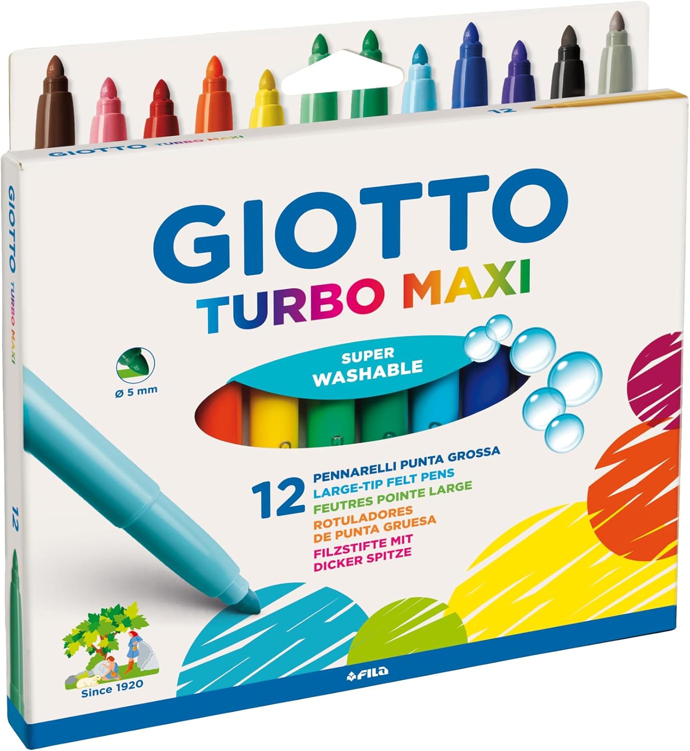 PENNARELLI GIOTTO TURBO MAXI - Confezione Da 12 Pz