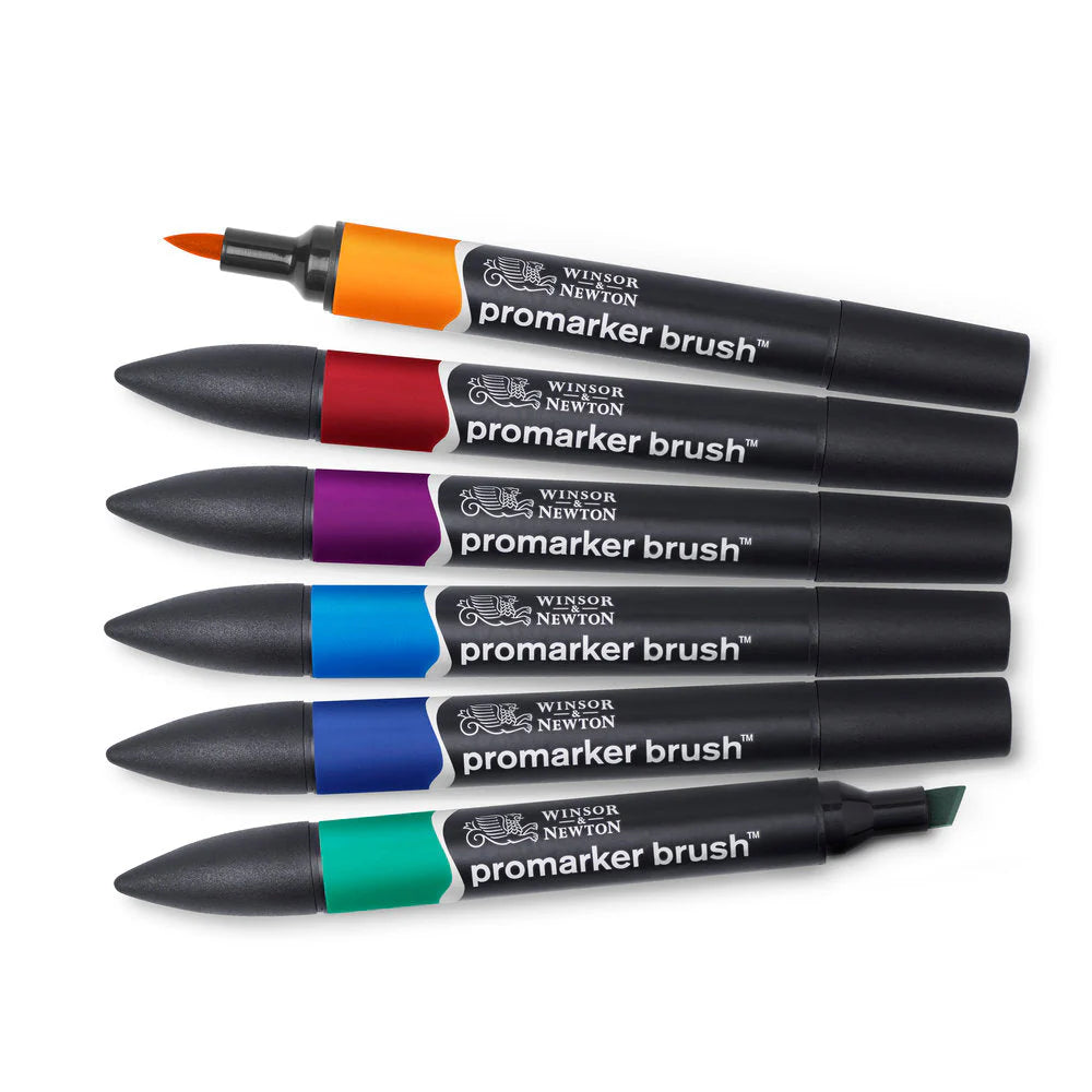 WINSOR & NEWTON PROMARKER BRUSH - Rich Tones 6 Pz