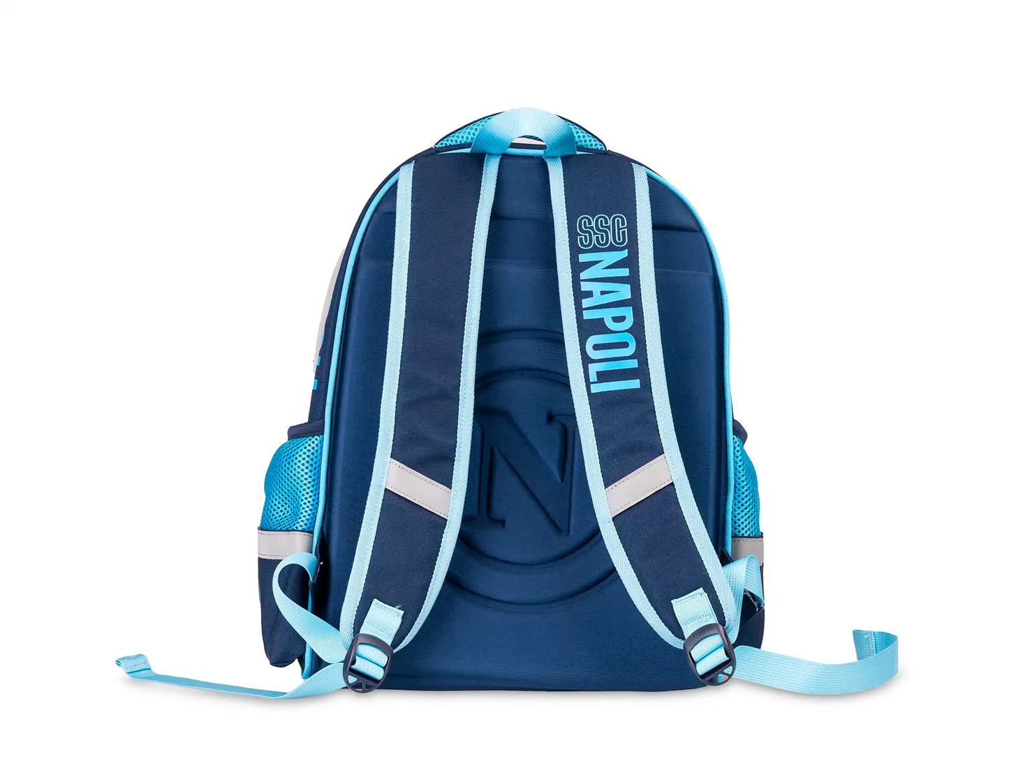 COLOURBOOK - Zaino Scuola SSC Napoli Blu Con Borraccia Omaggio
