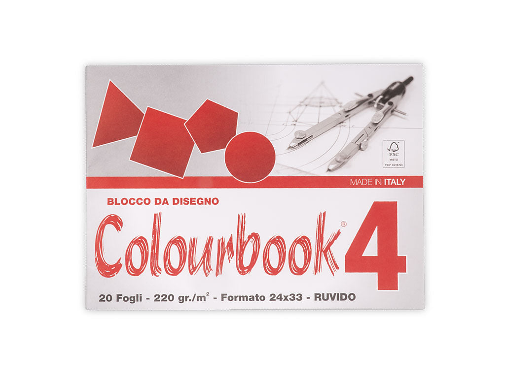 ALBUM DA DISEGNO COLOURBOOK - 24x33 Con Fogli Ruvidi