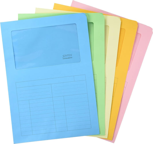 CARTELLA SINTEX - Confezione Da 10 Pz Colori Assortiti