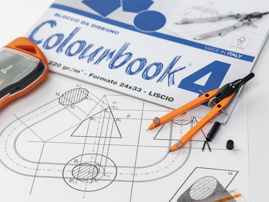 ALBUM DA DISEGNO COLOURBOOK - 24x33 Con Fogli Lisci