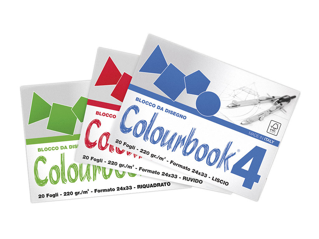 ALBUM DA DISEGNO COLOURBOOK - 24x33 Con Fogli Ruvidi