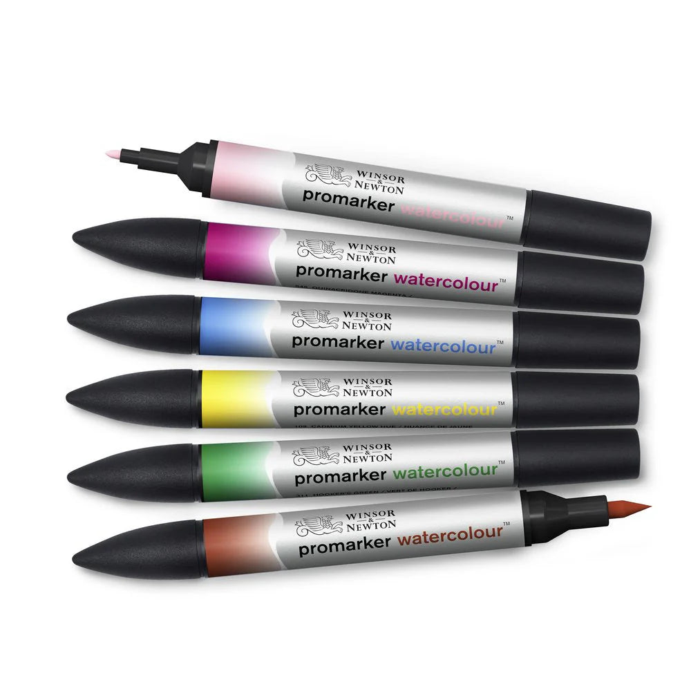 WINSOR & NEWTON PROMARKER WATERCOLOUR - Floral Tones 6 Pz