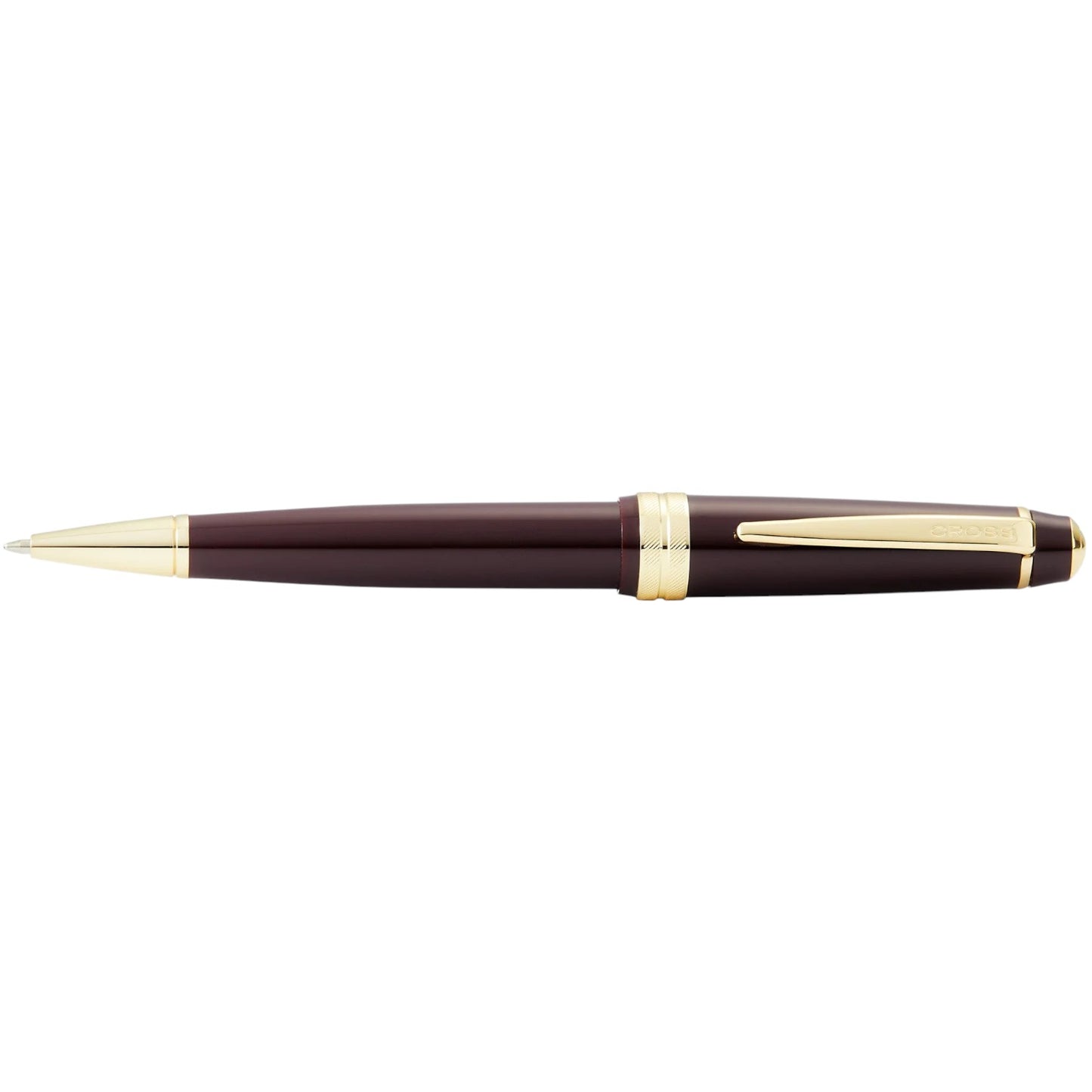 CROSS - Bailey Light™ Polished Burgundy Resin and Gold Tone Ballpoint Pen