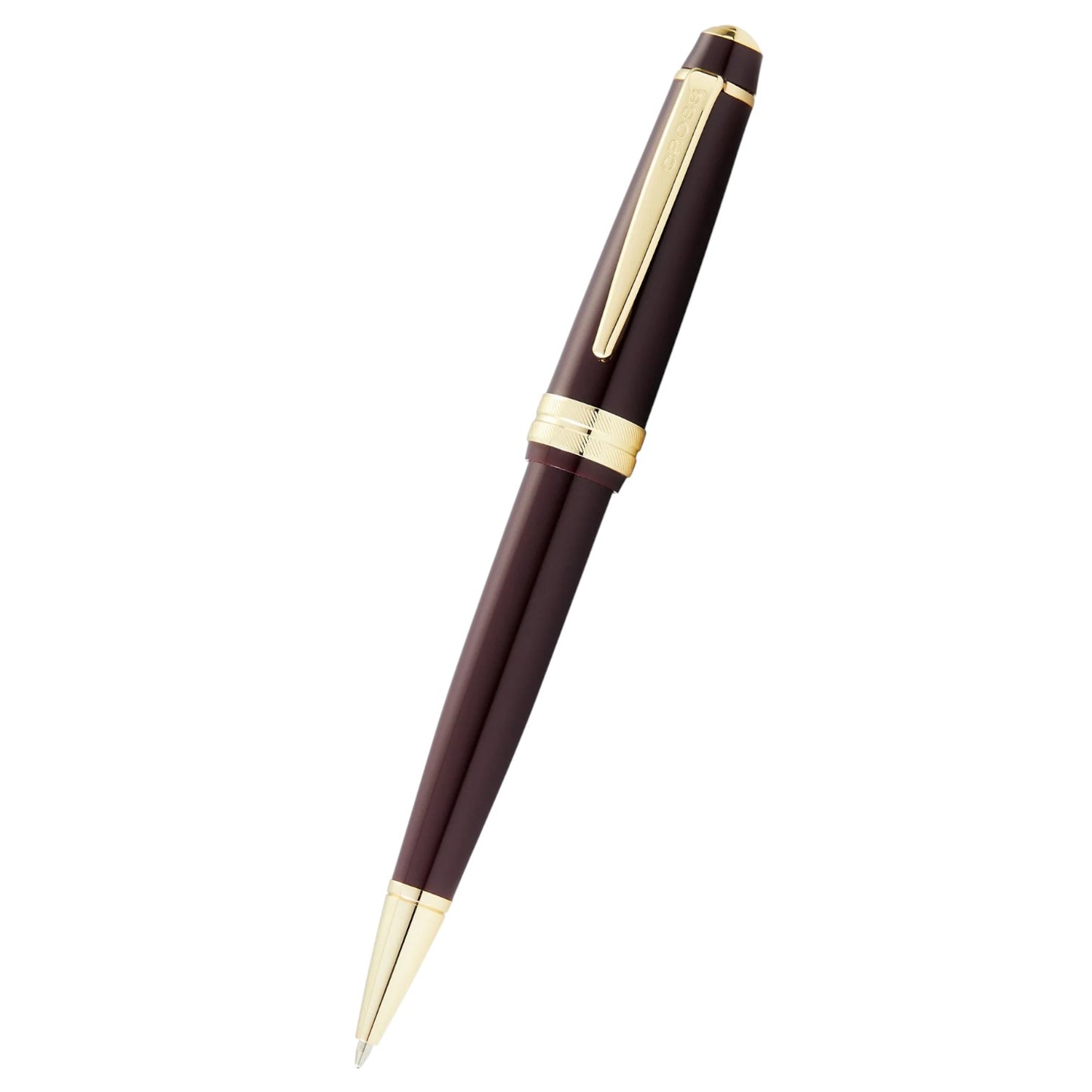CROSS - Bailey Light™ Polished Burgundy Resin and Gold Tone Ballpoint Pen