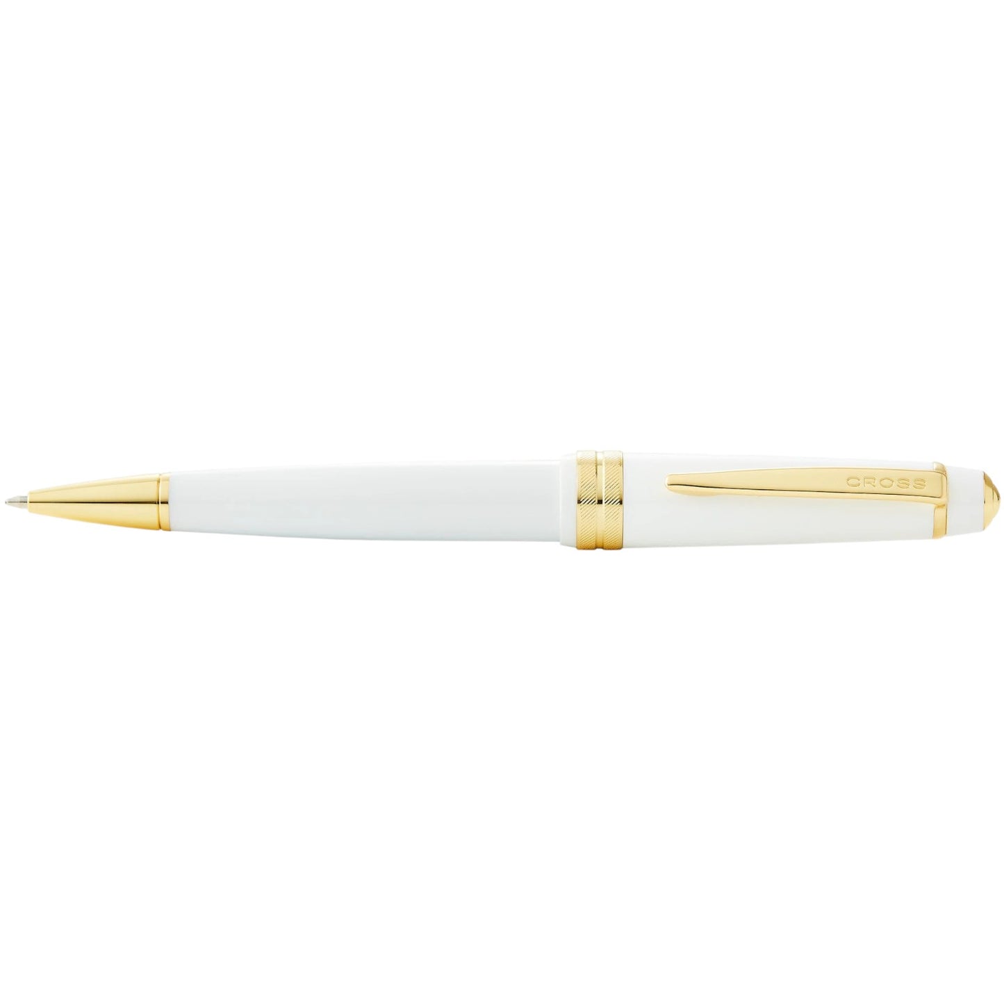 CROSS - Bailey Light™ Polished White Resin and Gold Tone Ballpoint Pen