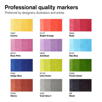 WINSOR & NEWTON PROMARKER - Set 1 12+1 Pz