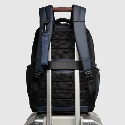 PIQUADRO - Zaino Uomo Fast Check Resistente All'Acqua Blu