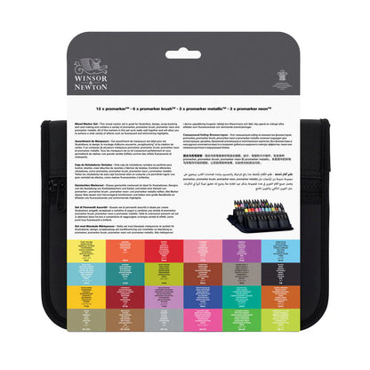 WINSOR & NEWTON MIXED MARKER SET - 24+1 Pz