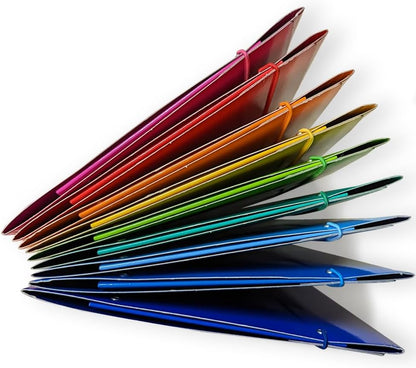 CARTELLINA CON ELASTICO A4 - Confezione Da 5 Pz Colori Assortiti