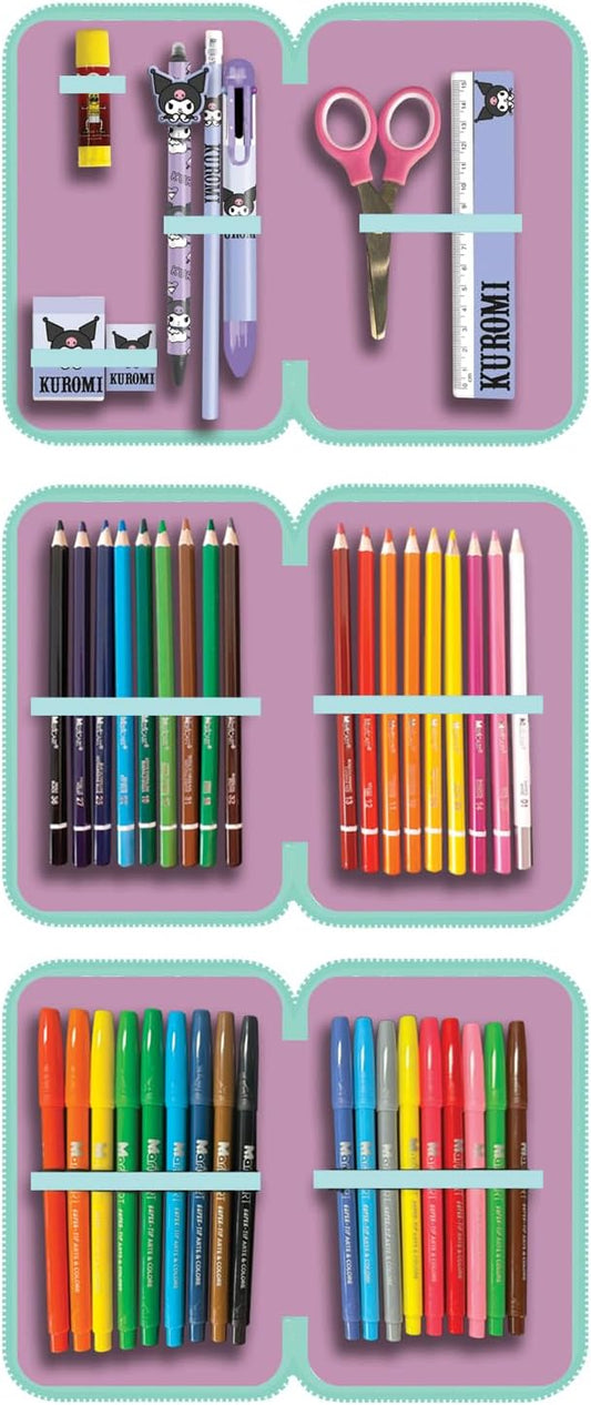 KUROMI - Astuccio 3 Zip Scuola