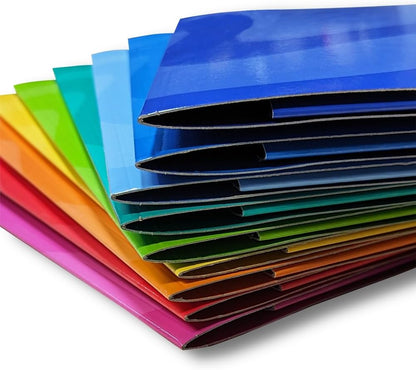 CARTELLINA CON ELASTICO A4 - Confezione Da 5 Pz Colori Assortiti