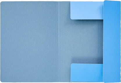 CARTELLINA CON ELASTICO A4 - Confezione Da 5 Pz Colori Assortiti