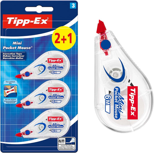 TIPP-EX - Set 3 Correttori a Nastro Bic