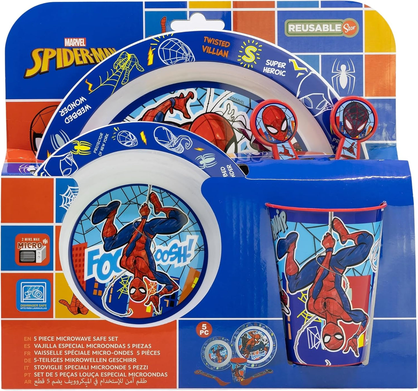 SPIDER-MAN SET PAPPA - Da 5 Pezzi