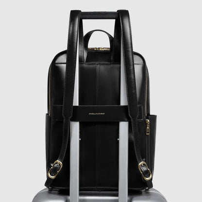 PIQUADRO - Zaino Donna In Pelle Porta Computer 14"
