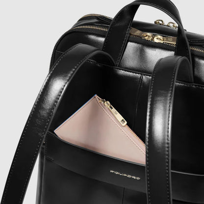 PIQUADRO - Zaino Donna In Pelle Porta Computer 14"