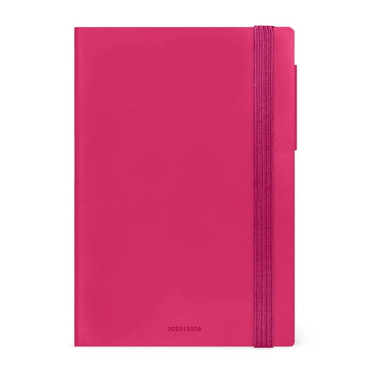 LEGAMI - Agenda 16 Mesi Giornaliera 2025/2026 Medium Raspberry
