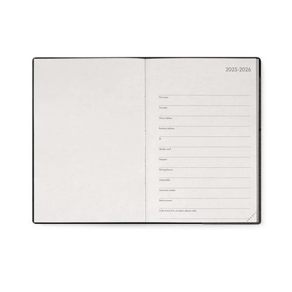 LEGAMI - Agenda 16 Mesi Giornaliera 2025/2026 Medium Deep Graphite