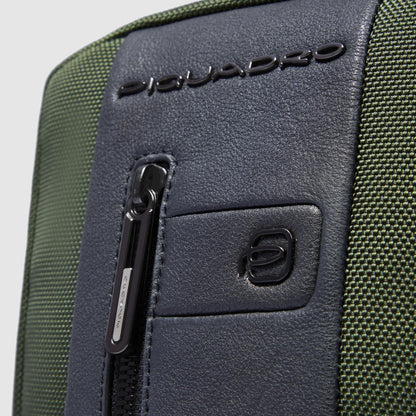 PIQUADRO - Borsello Porta iPad®Mini In Tessuto Riciclato Verde