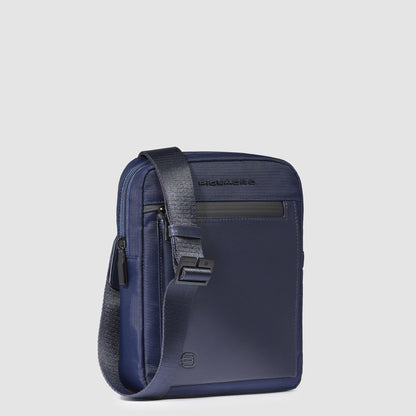 PIQUADRO - Borsello Porta Ipad Mini Tessuto Riciclato Blu