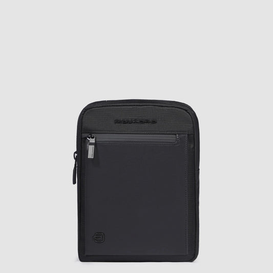 PIQUADRO - Borsello Porta Ipad Mini Tessuto Riciclato Nero