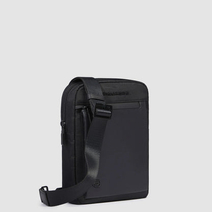PIQUADRO - Borsello Porta Ipad Mini Tessuto Riciclato Nero