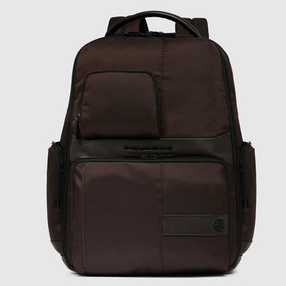 PIQUADRO - Zaino Porta Computer 15,6" Fast Check Marrone