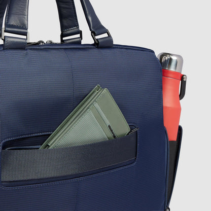 PIQUADRO - Borsa Porta Pc 15,6" In Tessuto Riciclato Blu