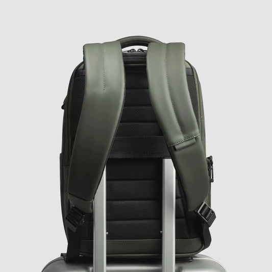 PIQUADRO - Zaino Porta Pc 14" Resistente All'Acqua Verde